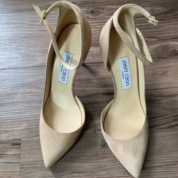 Jimmy Choo Shoes - JIMMY CHOO Lucy Half-D'Orsay Suede Pump